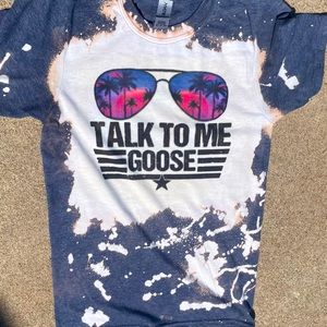 Talk to me goose bleached T-shirt